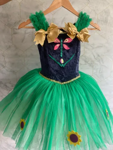 Vestido luxo temático Frozen