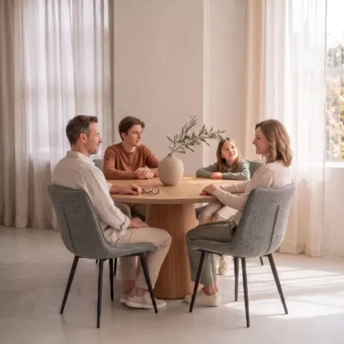 Conjunto de Jantar Kit 4 Cadeiras Capri Cinza Elegante Moderna Em Linho Confortável