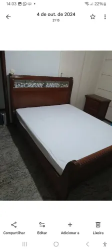 Cama queem vintage