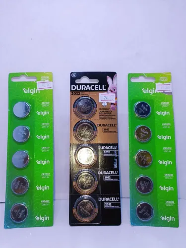 Bateria de controle Duracell e Elgin