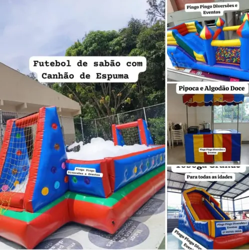 Futebol de sabão, Pula pula, Guerra de Cotonetes... *
