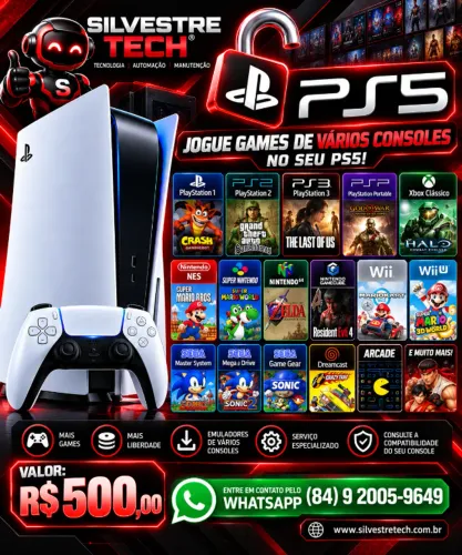 Assistência Técnica PS5 - Manutenção e Configuração
