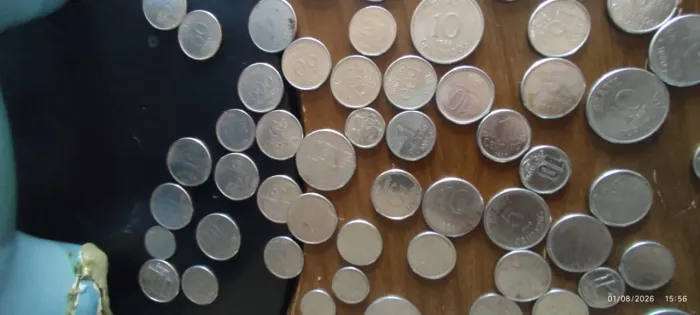 Moedas várias desde 1945 para colecionador