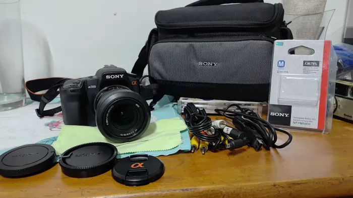 Camera profissional sony a350 impecável