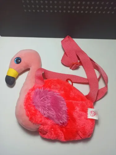 Bolsa Infantil Flamingo Gilda TY Original - Glitter Beanie Boos