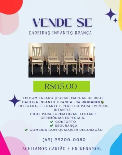 Cadeiras infantis