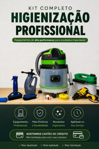 Kit Profissional Completo para Higienização de Estofados