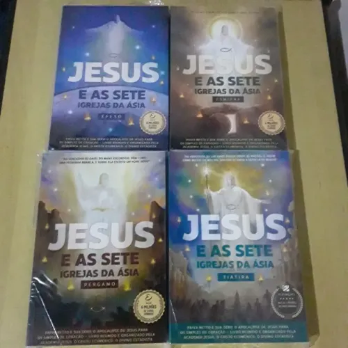 LOTE 4 LIVROS PAIVA NETTO JESUS E AS SETE IGREJAS DA ÁSIA VOLUMES 1 AO 4