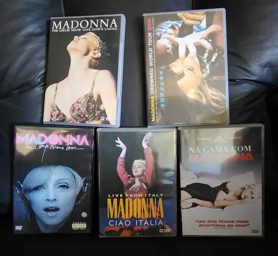 DVD Coleção Madonna - 5 DVDs 