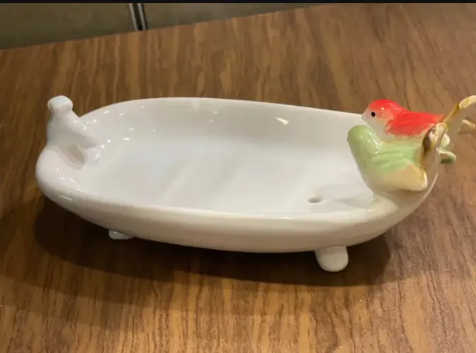 Saboneteira Banheira Porcelana 20 X 15