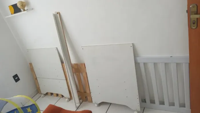 Berço Padrão cama mdf com aste e mosquiteiro