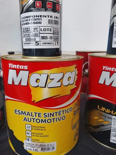 Primer Industrial Cinza Claro N6,5 da linha Maza Componentes A e B.