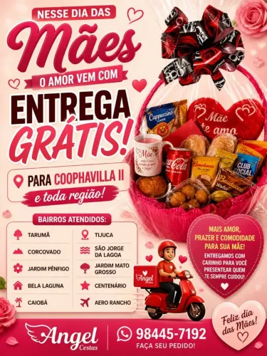 Cesta Café da Manhã Especial dia das Mães