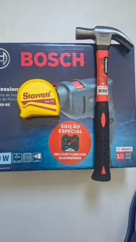Furadeira Bosch 450w mais acessórios.