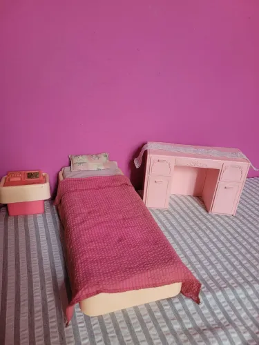 Quarto da boneca barbie estrela vintage