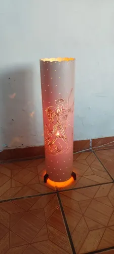 LUMINÁRIA ABAJUR EM PVC - SÃO JORGE