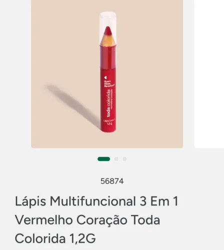 Lápis multifuncional vermelho