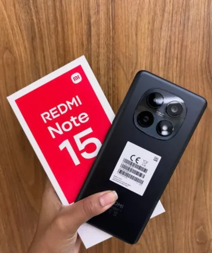 Celular Tooop+ 256/8 Redmi Note 15 4G - Preto - GLOBAL + Entrega Grátis