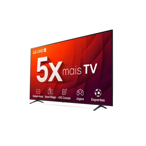 Smart TV 75" 4K LG UHD ThinQ AI 75UR8750PSA, HDR, Bluetooth, 3 HDMI, Bivolt