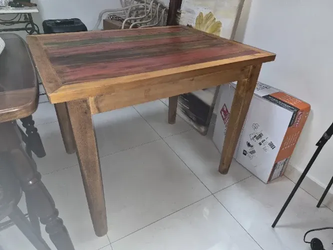 Mesa jantar madeira demolição 