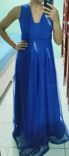 Vestido de festa/madrinha M- Azul Royal 