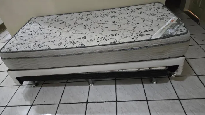 Cama solteiro com box bicama da Ortobom