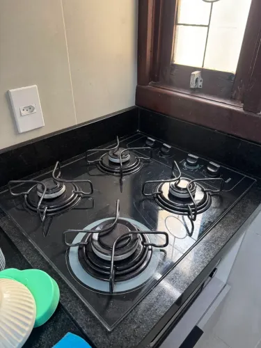 Cooktop Consul 4 Bocas a Gás Mesa de Vidro Preto - Embutir