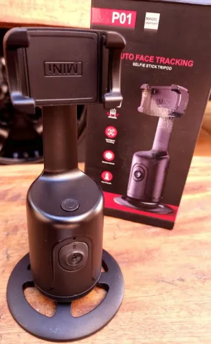 Suporte Auto Face Tracking 360° para Celular - Novo
