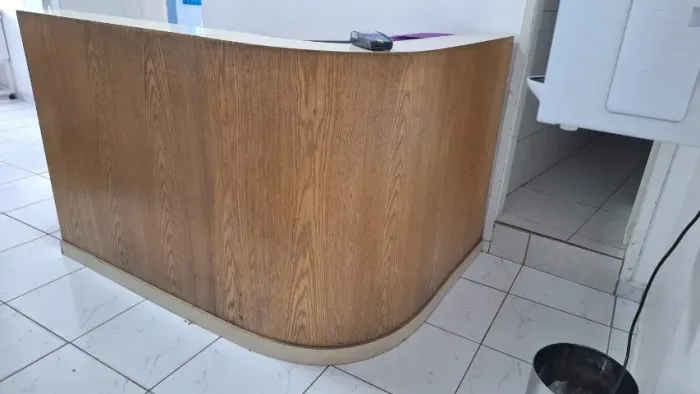 balcão de recepção