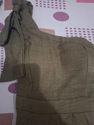 Vestido marrom ombro só