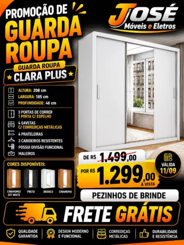 ROUPEIRO CLARA PLUS - JOSE MOVEIS