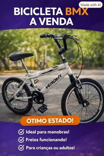 Bike BMX Cross VERDEN aro 20