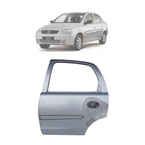 porta traseira esquerda corsa 2004 a 2012 maxx joy e premium