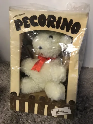 Ursinho de Pelúcia Pecorino NOVO anos 80