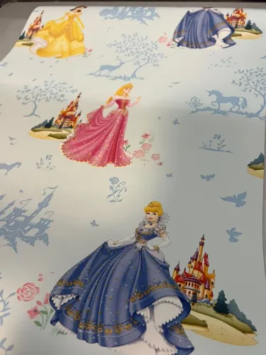 Papel de parede 10 metros Princesas quarto de menina