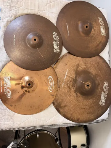 Kit Pratos Bateria Orion Solo Master 14/16/20 + Hi-Hat Zeus 13