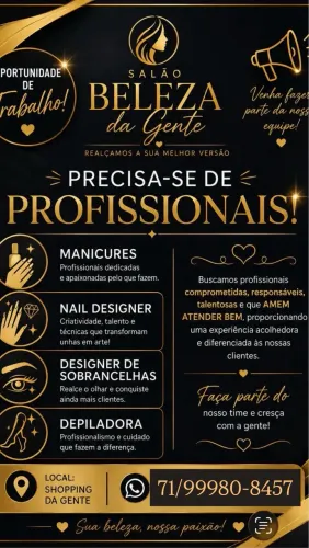 Profissionais Salão de Beleza