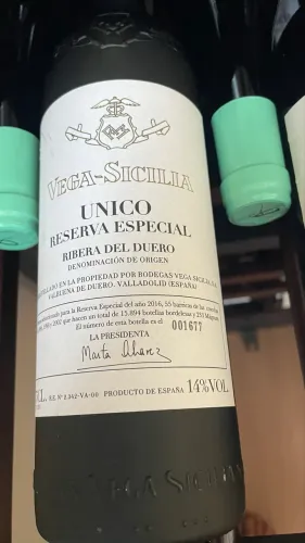 Vinho Vega Sicília único Reserva Especial