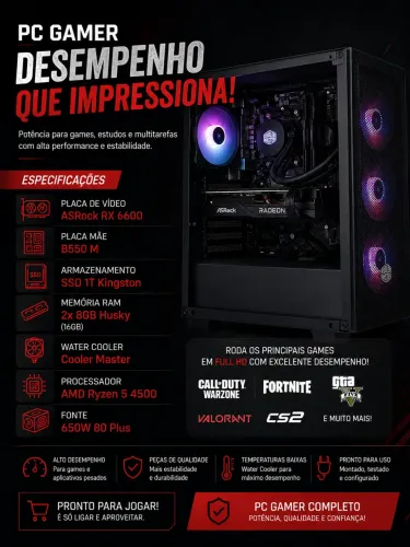 Pc Gamer rx 6600
