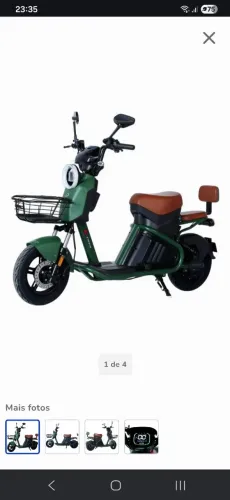 Scooter elétrica. 