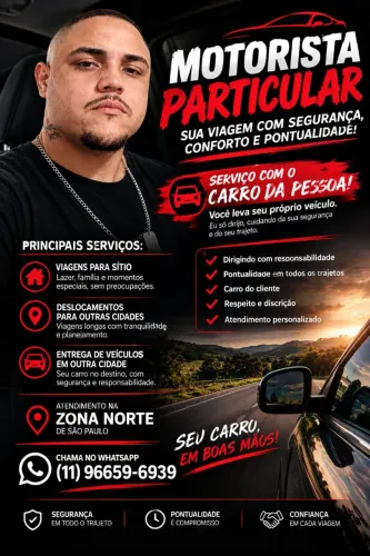 Motorista Particular bora viajar?