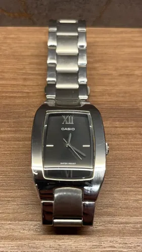 Relógio Casio MTP-1165A-1 Original Aço Inox Preto Masculino
