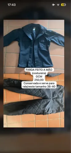 DUAS FARDAS USADAS/GCM