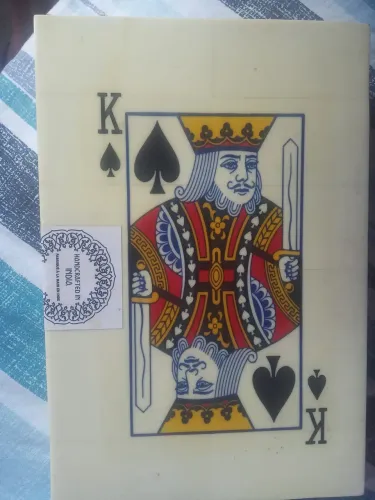 Baralho Decorativo em caixa de madeira