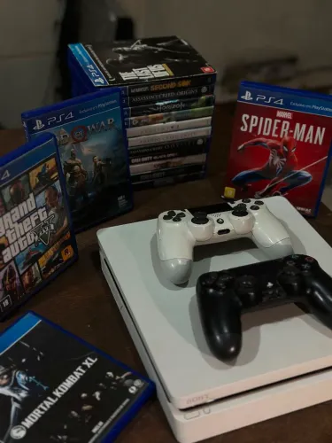 Ps4+2 controles+16 jogos
