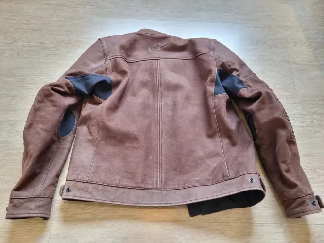 Jaqueta Alpinestars Warhorse Couro Tabaco Marrom