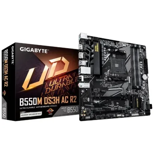 PLACA MÃE GIGABYTE B550M DS3H AC  R2 NOVO COM NOTA FISCAL E GARANTIA!