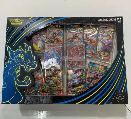 POKEMON BOX CHARIZARD EX LACRADA ORIGINAL NOVA COPAG RARIDADE ENVIO IMEDIATO OPORTUNIDADE