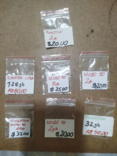 Cartão de memória vários gigas