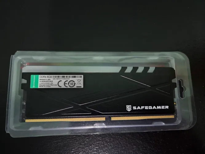 Memória ram ddr4 safegamer 8gb 3600MHZ